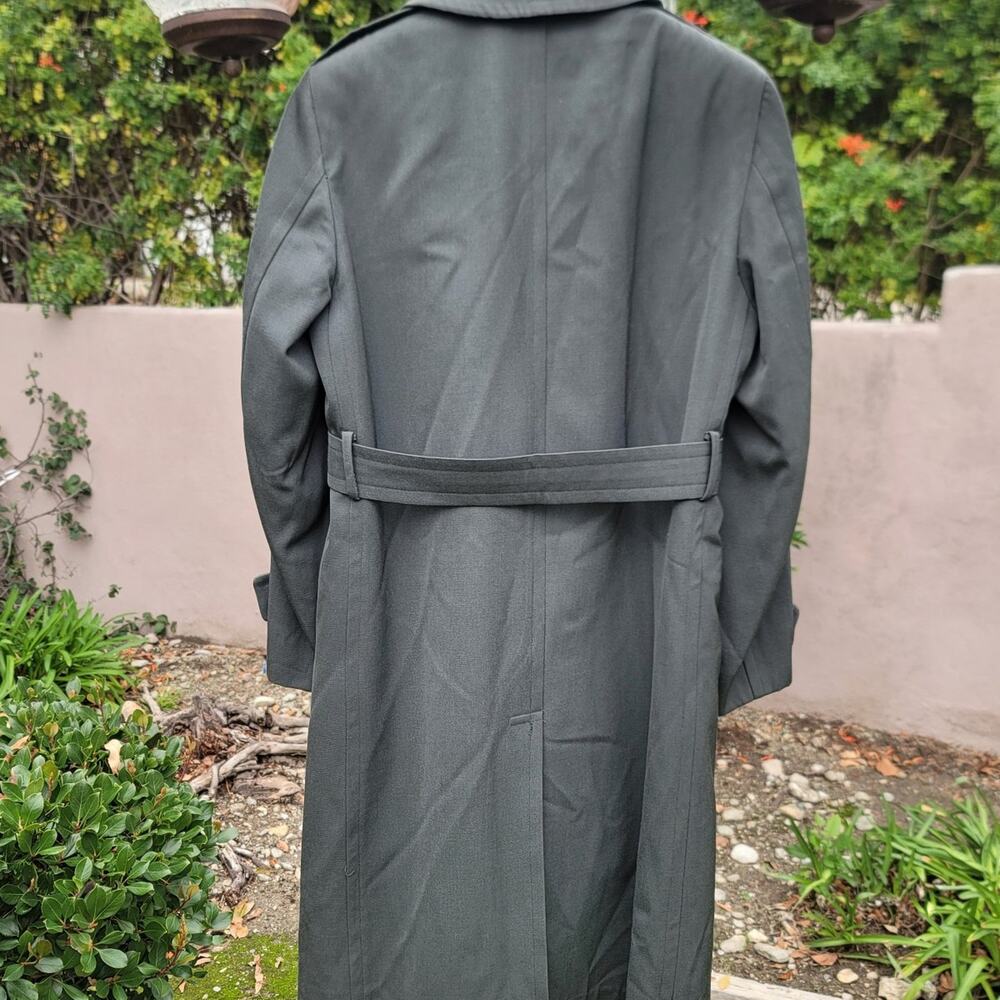 Vtg US Army Wool Gabardine AG44 Military Overcoat w/ Removable Liner - Picture 4 of 7
